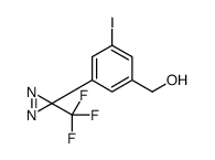 [3-iodo-5-[3-(trifluoromethyl)diazirin-3-yl]phenyl]methanol结构式