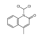 2(1H)-Quinolinone,1-(dichloromethyl)-4-methyl-(9CI) structure