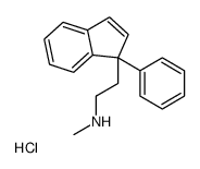 N-methyl-2-(1-phenylinden-1-yl)ethanamine,hydrochloride结构式