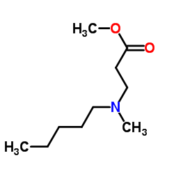 3-(N-甲基正戊胺基)丙酸甲酯结构式