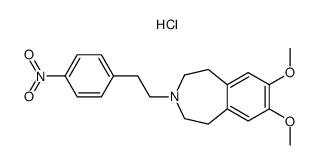 7,8-dimethoxy-3-(4-nitrophenethyl)-2,3,4,5-tetrahydro-1H-benzo[d]azepine hydrochloride Structure