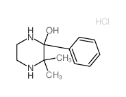 3,3-dimethyl-2-phenyl-piperazin-2-ol结构式