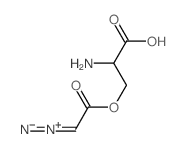 D-Serine, diazoacetate (ester) Structure