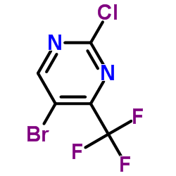 5-溴-2-氯-4-(三氟甲基)嘧啶结构式