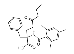 N-Mesitoyl-α-(3-oxohexyl)phenylalanin结构式