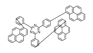 2,4,6-tris(4-(pyren-1-yl)phenyl)-1,3,5-triazine结构式