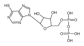 6-mercaptopurine ribonucleoside 5'-diphosphate Structure