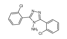 3,5-bis(2-chlorophenyl)-1,2,4-triazol-4-amine Structure
