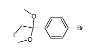 1-bromo-4-(2-iodo-1,1-dimethoxyethyl)benzene Structure