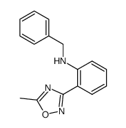 3-(2-benzylaminophenyl)-5-methyl-1,2,4-oxadiazole结构式