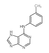 9H-Purin-6-amine,N-(3-methylphenyl)-结构式