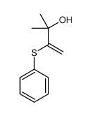 2-methyl-3-phenylsulfanylbut-3-en-2-ol Structure