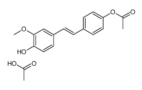 acetic acid,[4-[2-(4-hydroxy-3-methoxyphenyl)ethenyl]phenyl] acetate Structure