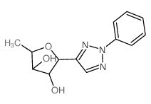 2-methyl-5-(2-phenyltriazol-4-yl)oxolane-3,4-diol Structure