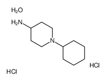 1-CYCLOHEXYLPIPERIDIN-4-AMINE, DIHYDROCHLORIDE HYDRATE Structure