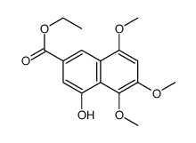 ethyl 4-hydroxy-5,6,8-trimethoxynaphthalene-2-carboxylate Structure