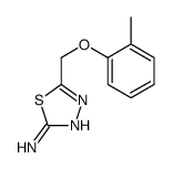 5-[(2-甲基苯氧基)甲基]-1,3,4-噻二唑-2-胺结构式