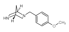 2-(4-甲氧基苄基)-2,5-二氮杂双环[2.2.1]庚烷结构式