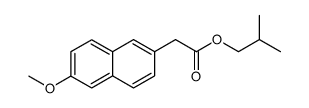 isobutyl 6- methoxy-2-naphthylacetate Structure