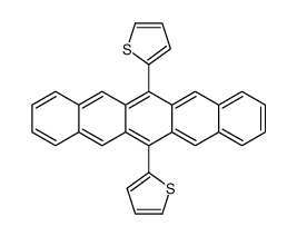 6,13-di(thiophen-2-yl)pentacene结构式