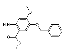 2-氨基-5-(苄氧基)-4-甲氧基苯甲酸甲酯结构式