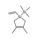 4-trimethyl-4-vinyl-4-sila-1,2-dimethylcyclopentene结构式