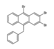 9-benzyl-2,3,10-tribromo-anthracene结构式