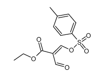 ethyl 2-formyl-3-(tosyloxy)acrylate结构式