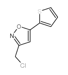 3-(氯甲基)-5-噻吩-2-基异唑结构式