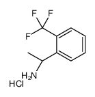 (S)-1-(2-(三氟甲基)苯基)乙烷胺盐酸盐结构式