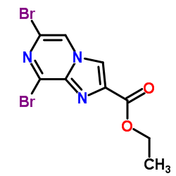 Ethyl 6,8-dibromoimidazo[1,2-a]pyrazine-2-carboxylate Structure