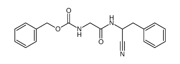 α-benzyl-α-((carbobenzyloxy)glycylamino)acetonitrile结构式