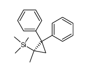(-)-(R)-2,2-diphenyl-1-methyl-1-(trimethylsilyl)cyclopropane结构式