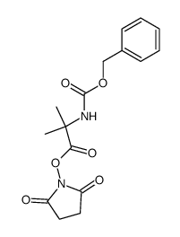2-Benzyloxycarbonylamino-2-methyl-propionic acid 2,5-dioxo-pyrrolidin-1-yl ester Structure