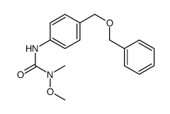 1-methoxy-1-methyl-3-[4-(phenylmethoxymethyl)phenyl]urea Structure