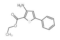 Ethyl 3-amino-5-phenylthiophene-2-carboxylate结构式