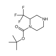 2-(三氟甲基)哌嗪-1-羧酸叔丁酯结构式