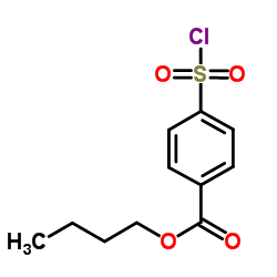 Butyl 4-(chlorosulfonyl)benzoate结构式