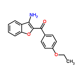 (3-Amino-1-benzofuran-2-yl)(4-ethoxyphenyl)methanone Structure