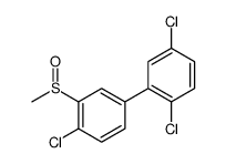 1-chloro-4-(2,5-dichlorophenyl)-2-methylsulfinylbenzene结构式
