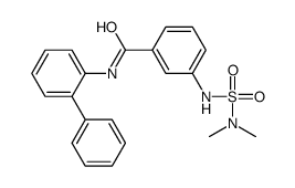 3-(dimethylsulfamoylamino)-N-(2-phenylphenyl)benzamide结构式