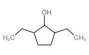 2,5-diethylcyclopentan-1-ol Structure