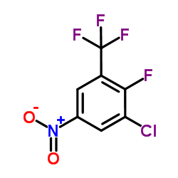 3-氯-4-氟-5-(三氟甲基)硝基苯结构式