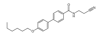 N-(2-cyanoethyl)-4-(4-hexoxyphenyl)benzamide结构式