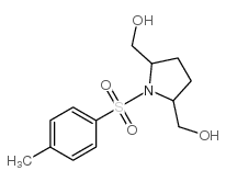 1-对甲苯磺酰基-2,5-吡咯烷二甲醇结构式
