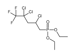 2,2,4-trichloro-5-diethoxyphosphoryl-1,1,1-trifluoropentane结构式