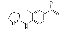 N-(2-methyl-4-nitrophenyl)-3,4-dihydro-2H-pyrrol-5-amine结构式