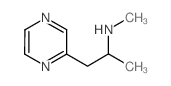 N-甲基-1-吡嗪-2-基丙烷-2-胺结构式