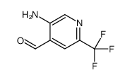 5-amino-2-(trifluoromethyl)pyridine-4-carbaldehyde Structure