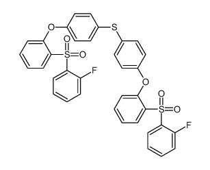 1-(2-fluorophenyl)sulfonyl-2-[4-[4-[2-(2-fluorophenyl)sulfonylphenoxy]phenyl]sulfanylphenoxy]benzene Structure